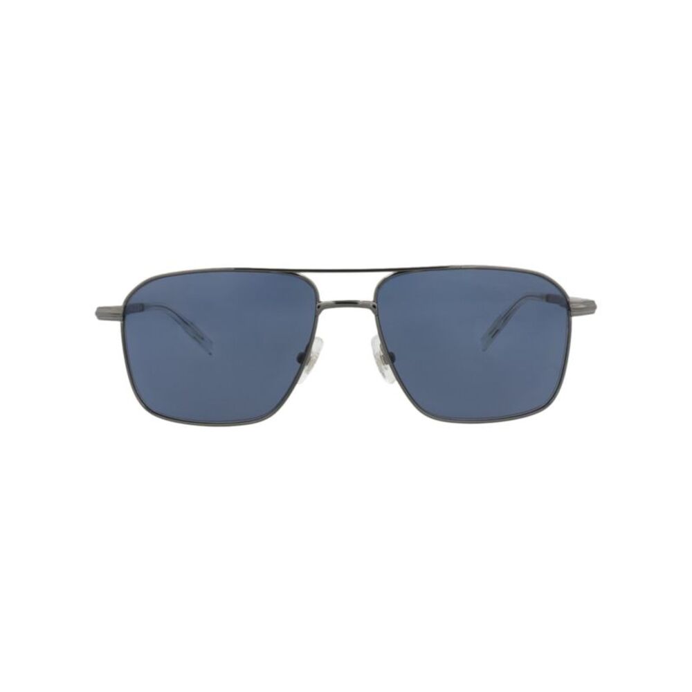 Montblanc Aviator-Frame Metal Sunglasses Silver Mens